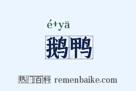 鹅鸭是什么意思的图片